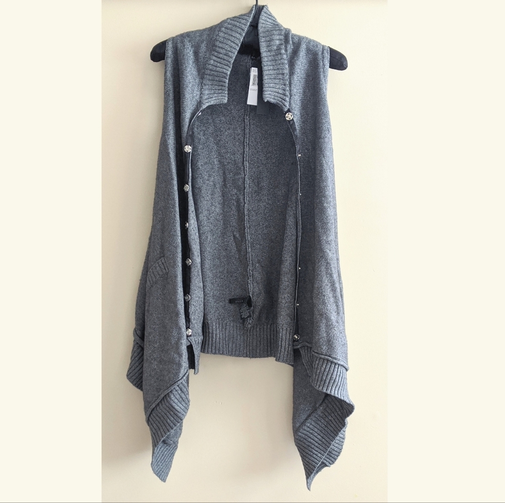 NWT Asymmetrical Sweater Vest Duster by Buffalo by David Bitton